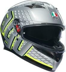 Helm AGV K3 Decept Grey/Black/Yellow Fluo