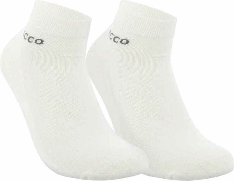 Meias Ecco Longlife Low Cut 2-Pack Socks Meias Bright White