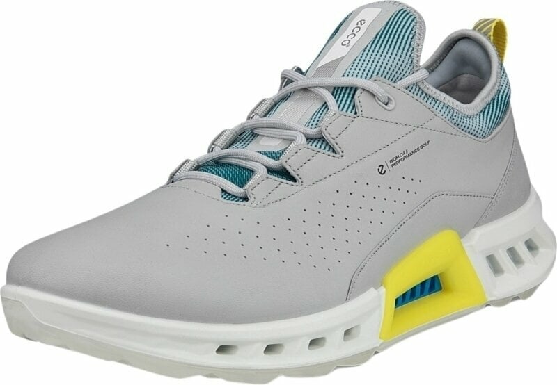 Men's golf shoes Ecco Biom C4 Mens Golf Shoes Concrete/Baygreen 39