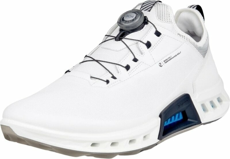 Pánske golfové topánky Ecco Biom C4 BOA Mens Golf Shoes White/Black 40