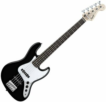 5-saitiger E-Bass, 5-Saiter E-Bass Fender Squier Affinity Jazz Bass V RW Black - 1