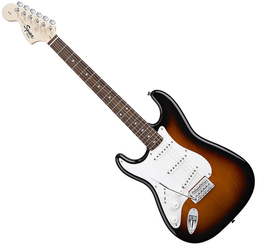 Električna kitara za levičarje Fender Squier Affinity Stratocaster LH RW Brown Sunburst