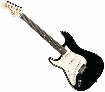 Електрическа китара-лява ръка Fender Squier Standard Stratocaster LH RW Black Metallic - 1
