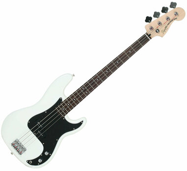 4-string Bassguitar Fender Squier Vintage Modified Precision Bass RW Olympic White - 1