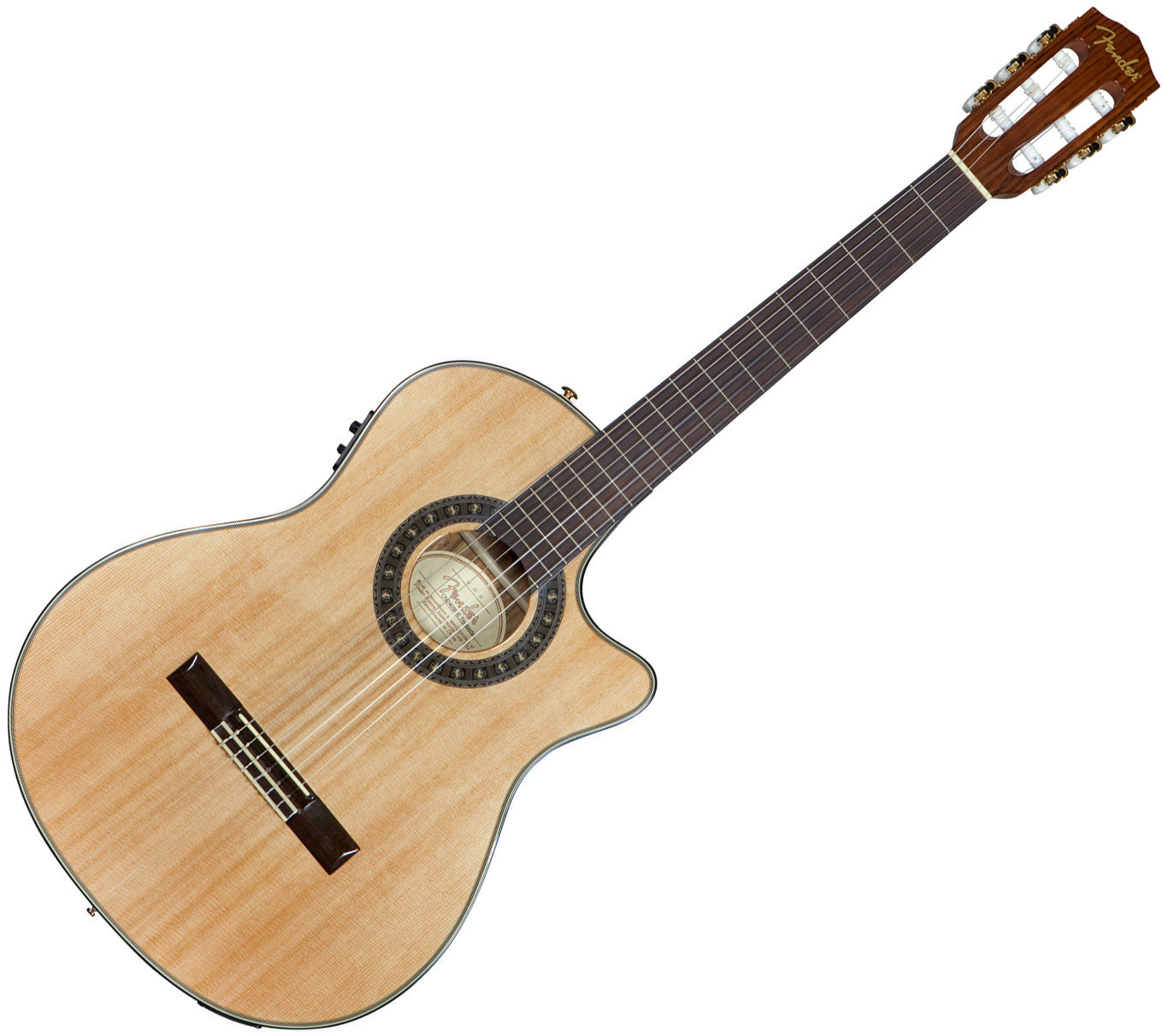 Klasická gitara s elektronikou Fender CN-240 SCE Thinline RW Natural