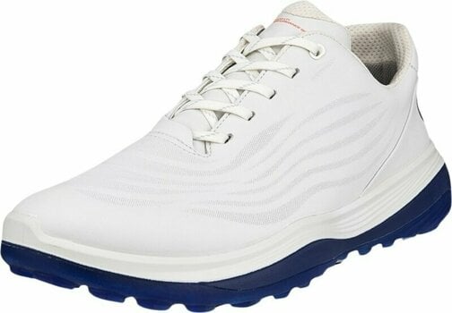 Golfskor för herrar Ecco LT1 Mens Golf Shoes White/Blue 45 - 1