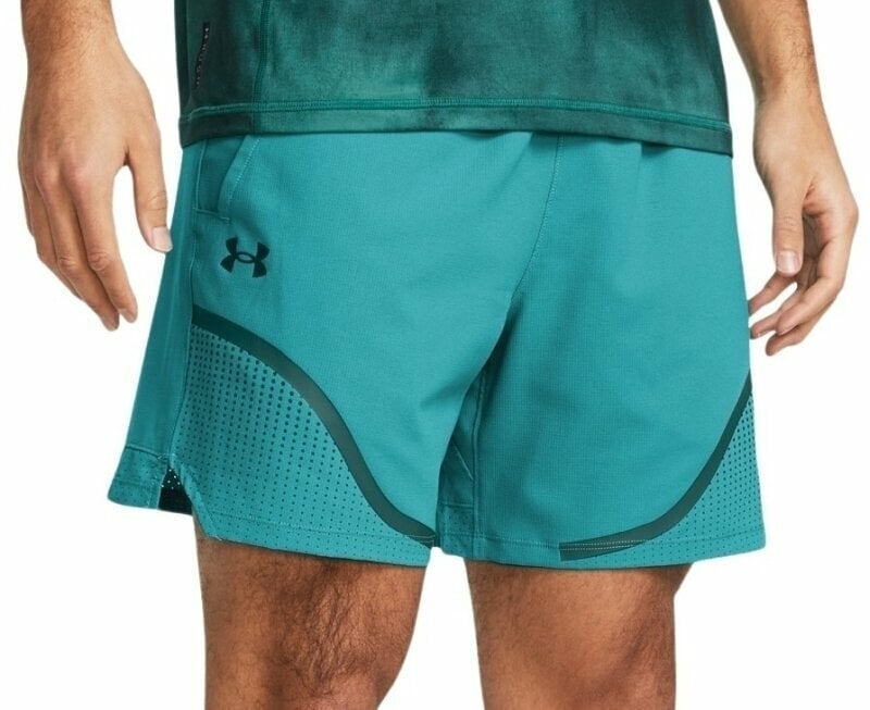 Фитнес панталон Under Armour Men's UA Vanish Woven 6" Graphic Shorts Circuit Teal/Hydro Teal/Hydro Tea M Фитнес панталон