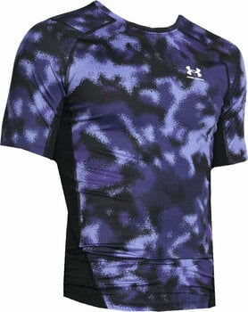 Fitness T-Shirt Under Armour UA HG Armour Printed Short Sleeve Starlight/White L Fitness T-Shirt - 1