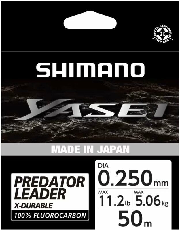 Fil de pêche Shimano Yasei Predator Fluorocarbon Clear 0,25 mm 5,06 kg 50 m Fil