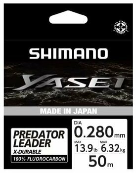 Vlasec, šnúra Shimano Yasei Predator Fluorocarbon Číra 0,28 mm 6,32 kg 50 m Vlasec - 1