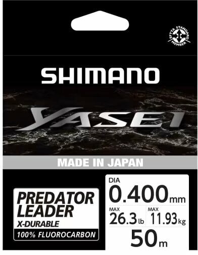 Vlasec, šnúra Shimano Yasei Predator Fluorocarbon Číra 0,40 mm 11,93 kg 50 m Vlasec