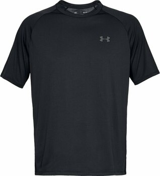 Fitness Μπλουζάκι Under Armour Men's UA Tech 2.0 Short Sleeve Black/Graphite M Fitness Μπλουζάκι - 1