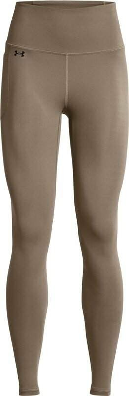 Fitnes hlače Under Armour Women's UA Motion Full-Length Leggings Taupe Dusk/Black S Fitnes hlače