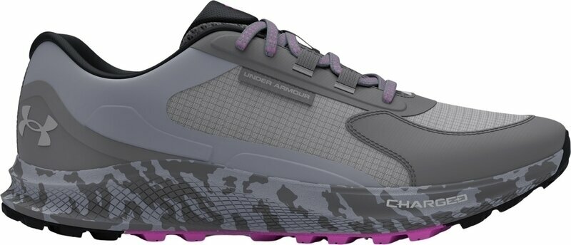 Trail hardloopschoenen Under Armour Women's UA Bandit Trail 3 Running Shoes Mod Gray/Titan Gray/Vivid Magenta 37,5 Trail hardloopschoenen