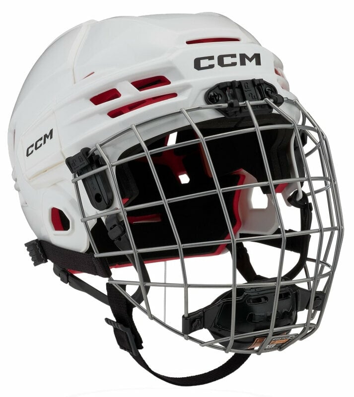 Photos - Ice Hockey Equipment CCM HTC Tacks 70 White L Hockey Helmet AC100065776 