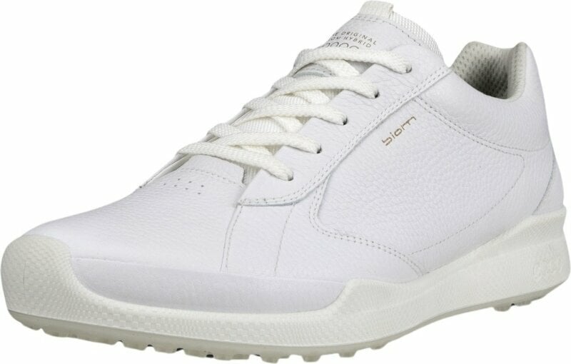 Chaussures de golf pour hommes Ecco Biom Hybrid Mens Golf Shoes White 40