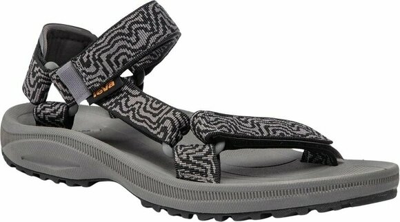 Mens Outdoor Shoes Teva Winsted Men's Layered Rock Black/Grey 40,5 Mens Outdoor Shoes - 1