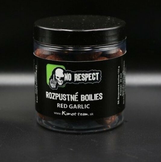 Soluble Boilies No Respect Soluble 20 mm 150 g Red Garlic Soluble Boilies