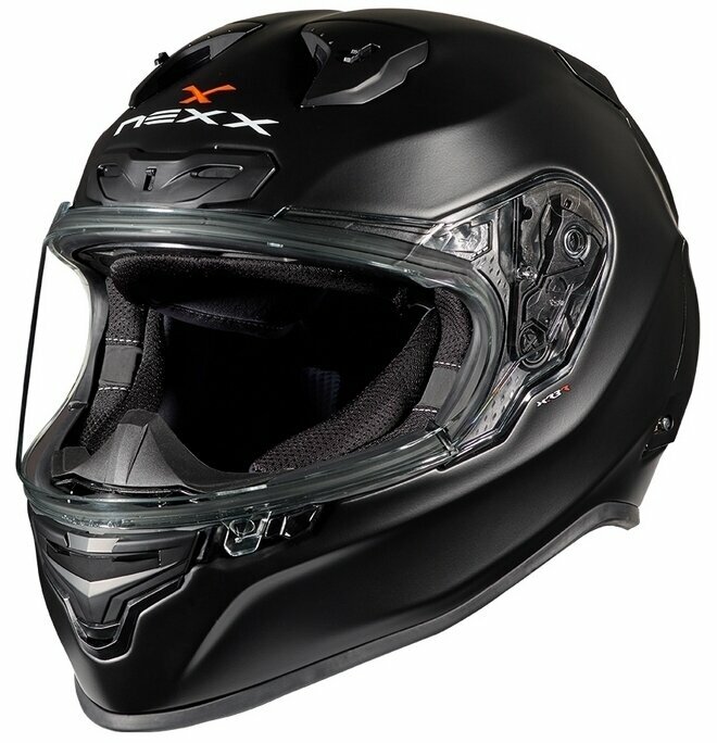 Photos - Motorcycle Helmet Nexx X.R3R Plain Black MT L Helmet 01XR30133301100L 
