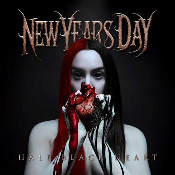 Vinyylilevy New Years Day - Half Black Heart (Deep Blood Red Coloured) (LP)