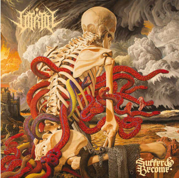 Schallplatte Vitriol - Suffer & Become (Deep Blood Red Coloured) (LP)