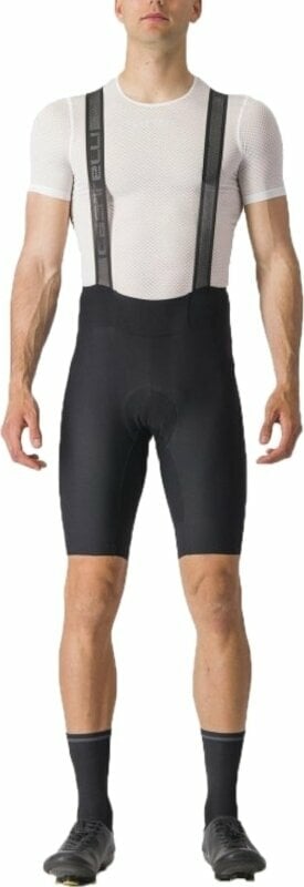 Fietsbroeken en -shorts Castelli Espresso Bibshort Black XL Fietsbroeken en -shorts