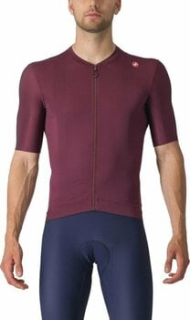 Cycling jersey Castelli Espresso Jersey Jersey Deep Bordeaux/Silver Moon XL - 1