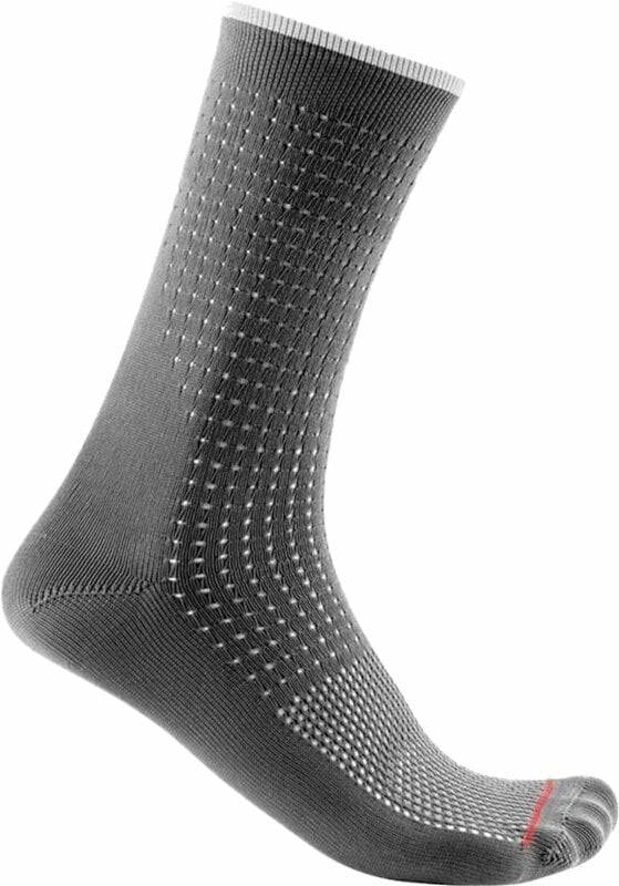 Kerékpáros zoknik Castelli Premio 18 Sock Gunmetal Gray S/M Kerékpáros zoknik
