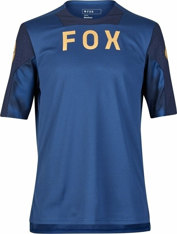 Cycling jersey FOX Defend Short Sleeve Jersey Taunt Indigo L