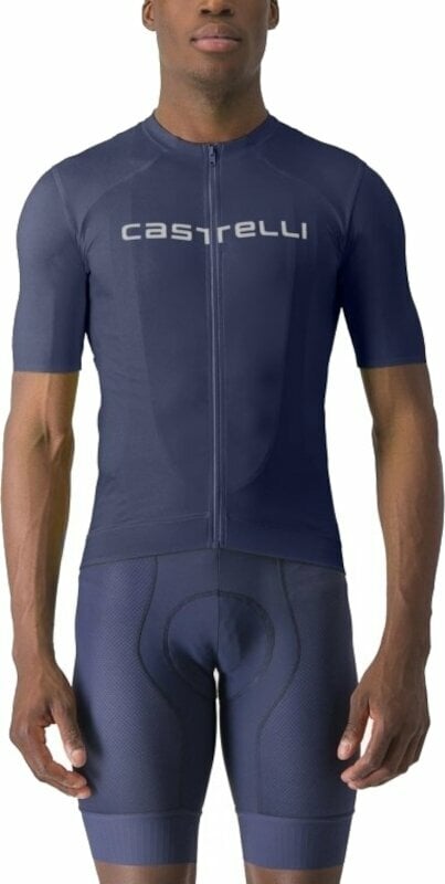 Maglietta ciclismo Castelli Prologo Lite Jersey Belgian Blue/Ivory M
