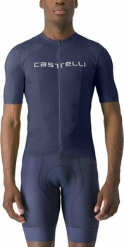 Mez kerékpározáshoz Castelli Prologo Lite Jersey Dzsörzi Belgian Blue/Ivory L - 1