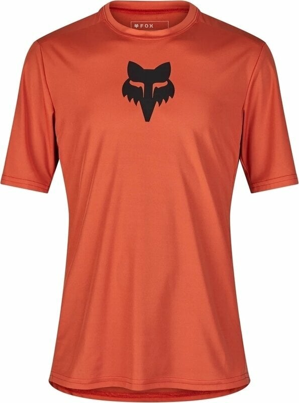 Odzież kolarska / koszulka FOX Ranger Lab Head Short Sleeve Jersey Atomic Orange L