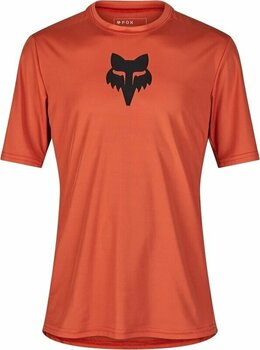 Kolesarski dres, majica FOX Ranger Lab Head Short Sleeve Jersey Atomic Orange L - 1