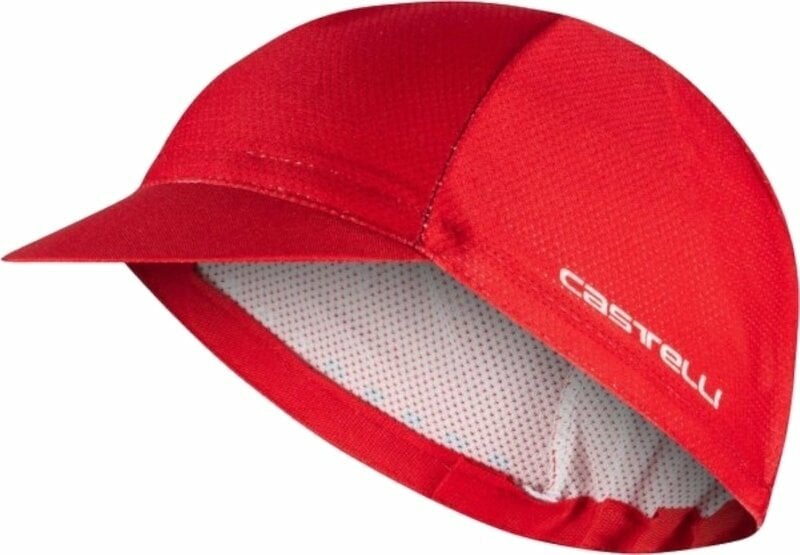 Fahrrad Mütze Castelli Rosso Corsa 2 Cap Rich Red UNI Deckel