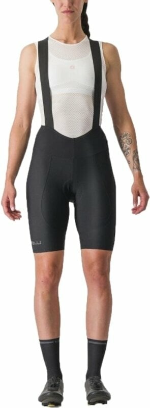 Calções e calças de ciclismo Castelli Espresso W DT Bibshort Black M Calções e calças de ciclismo