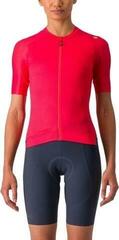 Fietsshirt Castelli Espresso W Hibiscus/Dark Gray