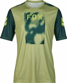Kolesarski dres, majica FOX Ranger Taunt Race Short Sleeve Jersey Pale Green L - 1