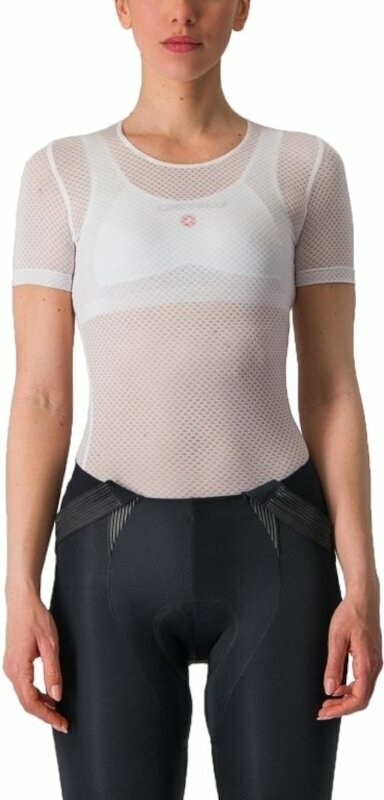 Cyklo-Dres Castelli Pro Mesh W Short Sleeve Tílko White XL