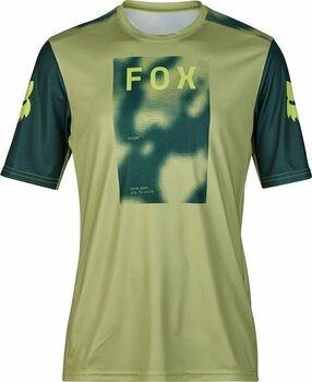 Mez kerékpározáshoz FOX Ranger Taunt Race Short Sleeve Jersey Pale Green M - 1
