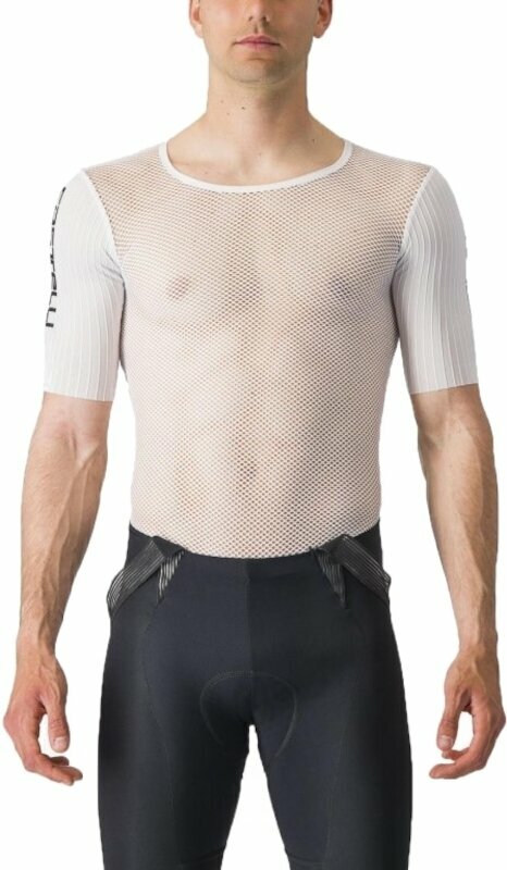 Mez kerékpározáshoz Castelli Bolero Short Sleeve Base Layer Póló White S
