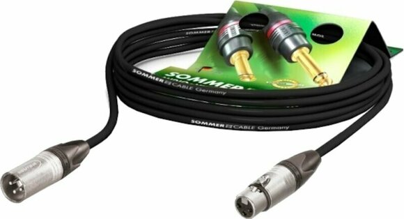Kabel mikrofonowy Sommer Cable MC The Stage, Black, 2,50m Czarny 2,5 m - 1