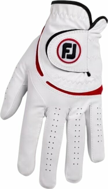 Handschuhe Footjoy Weathersof Mens Golf Glove Regular LH White/Red L 2024