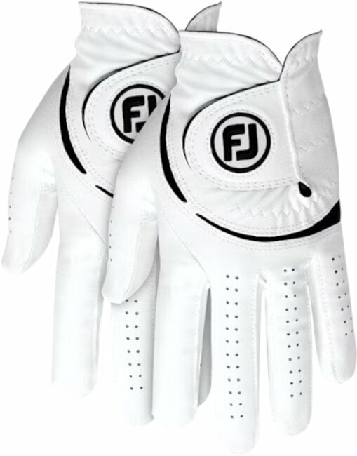 Handschuhe Footjoy Weathersof Mens Golf Glove (2 Pack) Regular LH White/Black L 2024