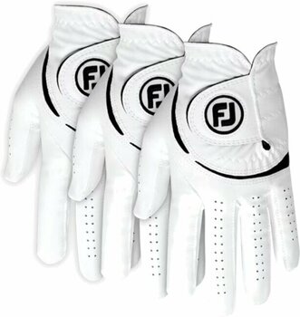 Handschuhe Footjoy Weathersof Mens Golf Glove (3 Pack) Regular LH White/Black XL 2024 - 1