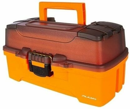 Angelbox Plano Two-Tray Tackle Box 4 Medium Trans Smoke Orange - 1