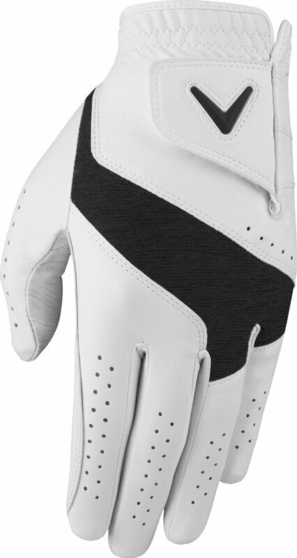 Rękawice Callaway Fusion Mens Golf Glove White/Charcoal LH S