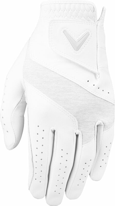 Gloves Callaway Fusion Womens Golf Glove White/Silver LH M