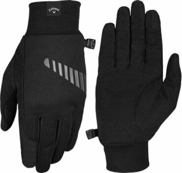 Gloves Callaway Thermal Grip Mens Golf Gloves Pair Black S - 1