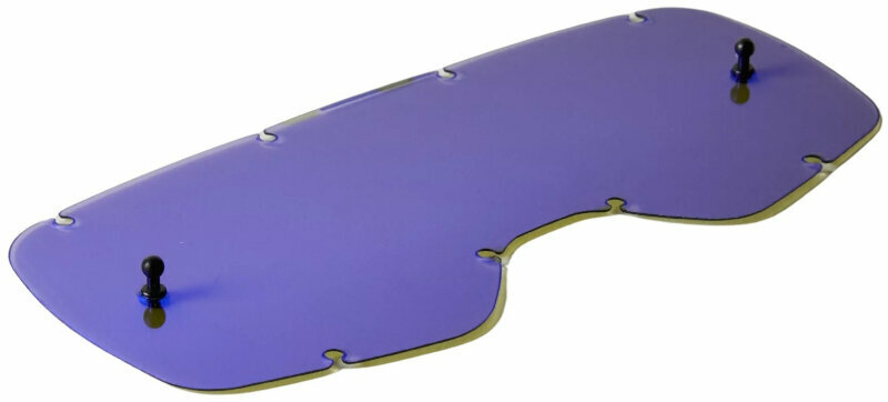 Motoros szemüveg FOX Youth Airspace & Main VLS Goggles Chrome Lexan Lens Blue Motoros szemüveg