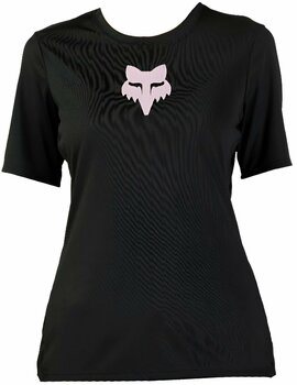 Kolesarski dres, majica FOX Womens Ranger Foxhead Short Sleeve Jersey Black L - 1
